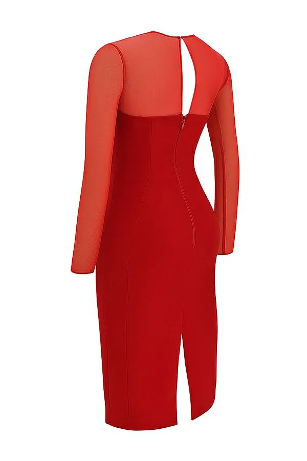 House Of CB Darcy Scarlet Plunge Midi Dress Women Dresses House Of CB Darcy Scarlet Plunge Midi Dress Women Dresses