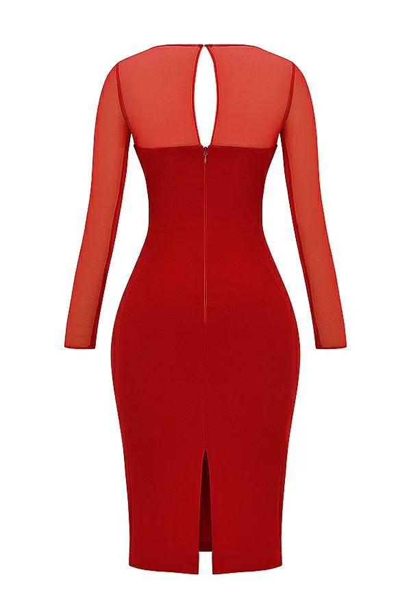 House Of CB Darcy Scarlet Plunge Midi Dress Women Dresses House Of CB Darcy Scarlet Plunge Midi Dress Women Dresses