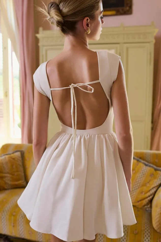 House Of CB Enchant White Open Back Mini Dress Women Dresses House Of CB Enchant White Open Back Mini Dress Women Dresses
