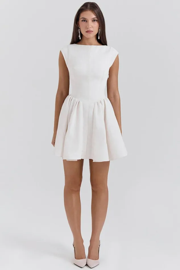 House Of CB Enchant White Open Back Mini Dress Women Dresses House Of CB Enchant White Open Back Mini Dress Women Dresses