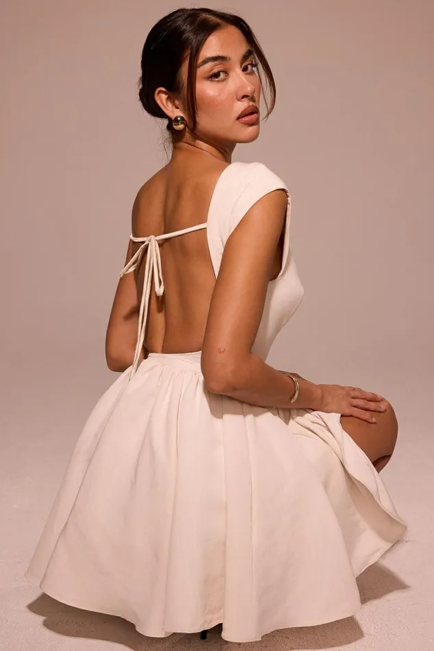 House Of CB Enchant White Open Back Mini Dress Women Dresses House Of CB Enchant White Open Back Mini Dress Women Dresses
