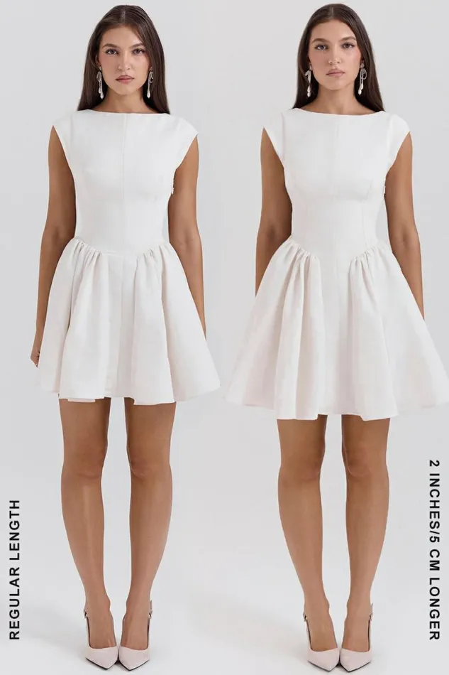 House Of CB Enchant White Open Back Mini Dress Women Dresses House Of CB Enchant White Open Back Mini Dress Women Dresses