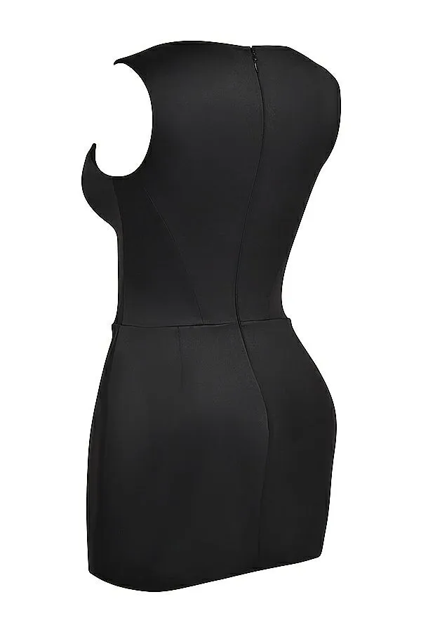 House Of CB Enya Black Corset Mini Dress Women Dresses