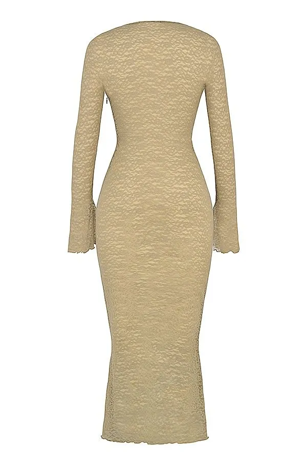 House Of CB Giovanna Stone Floral Lace Maxi Dress Women Dresses House Of CB Giovanna Stone Floral Lace Maxi Dress Women Dresses