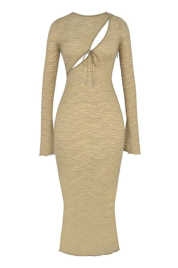 House Of CB Giovanna Stone Floral Lace Maxi Dress Women Dresses House Of CB Giovanna Stone Floral Lace Maxi Dress Women Dresses