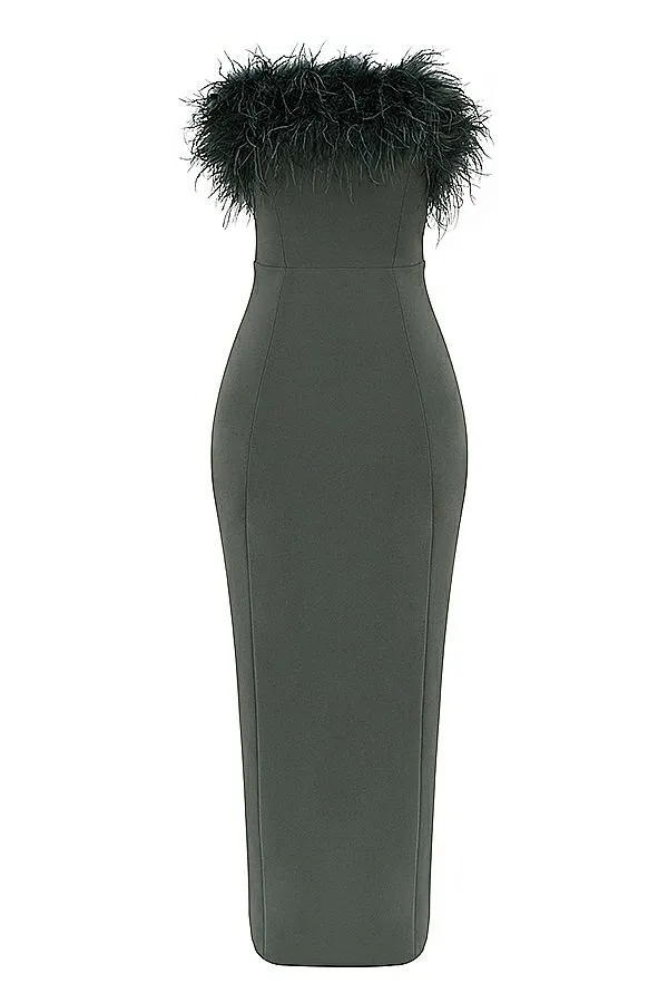 House Of CB Juliene Eucalyptus Maxi Dress Women Dresses