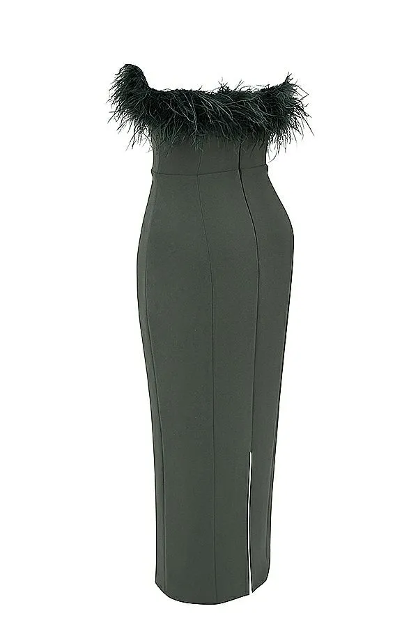 House Of CB Juliene Eucalyptus Maxi Dress Women Dresses