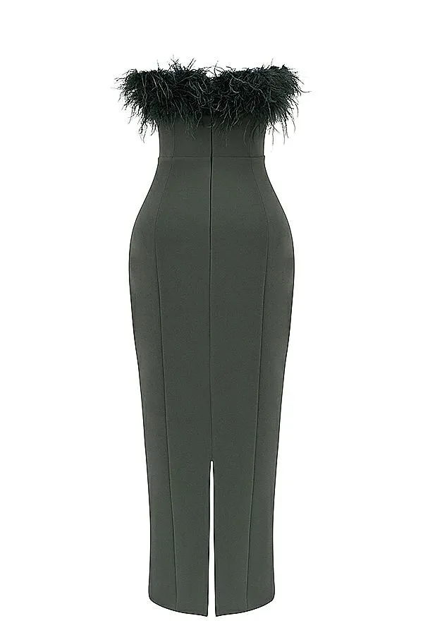 House Of CB Juliene Eucalyptus Maxi Dress Women Dresses