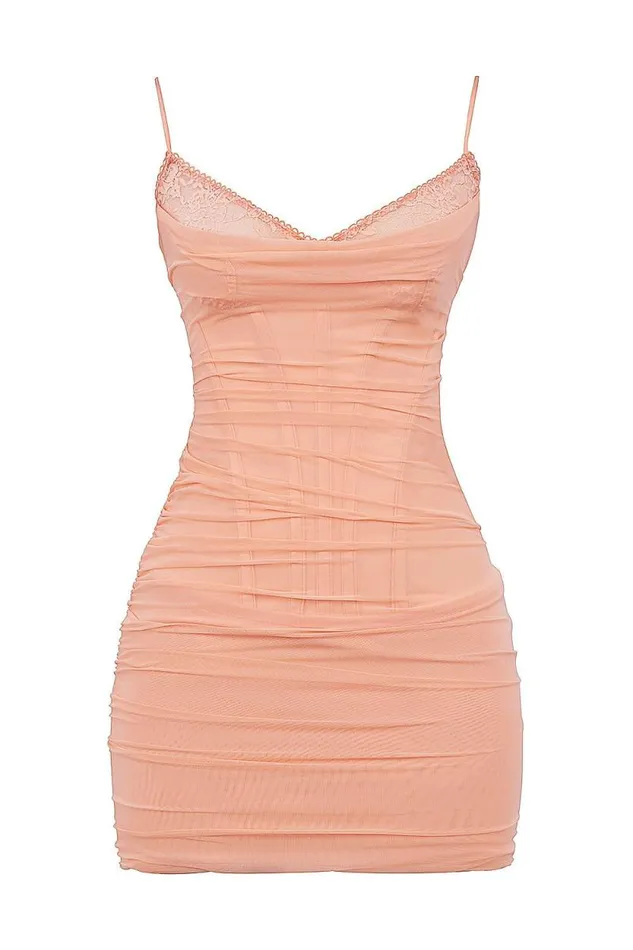 House Of CB Juno Sorbet Corset Mini Dress Women Dresses