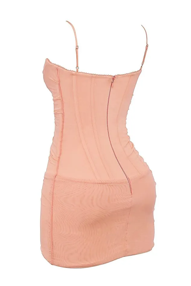 House Of CB Juno Sorbet Corset Mini Dress Women Dresses