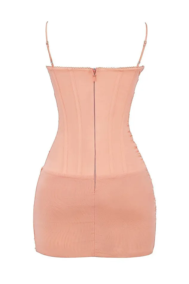 House Of CB Juno Sorbet Corset Mini Dress Women Dresses