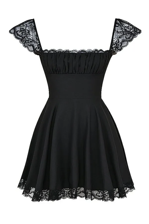 House Of CB Kaia Black ALine Mini Dress Women Dresses