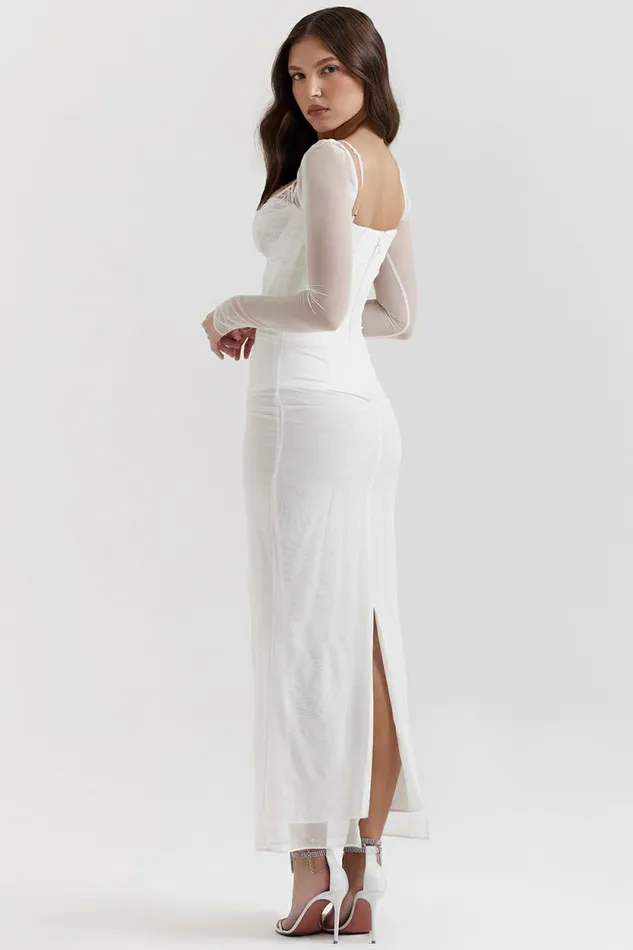 House Of CB Katarina White Maxi Dress Women Dresses
