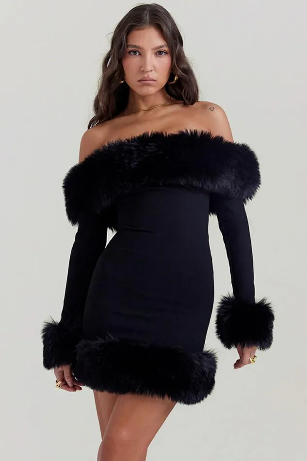 House Of CB Keilani Black Mini Dress Women Dresses
