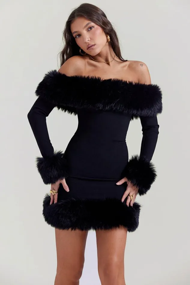House Of CB Keilani Black Mini Dress Women Dresses