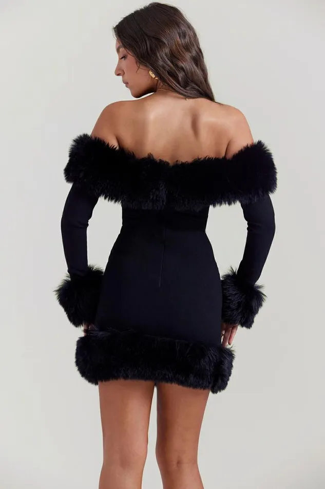 House Of CB Keilani Black Mini Dress Women Dresses