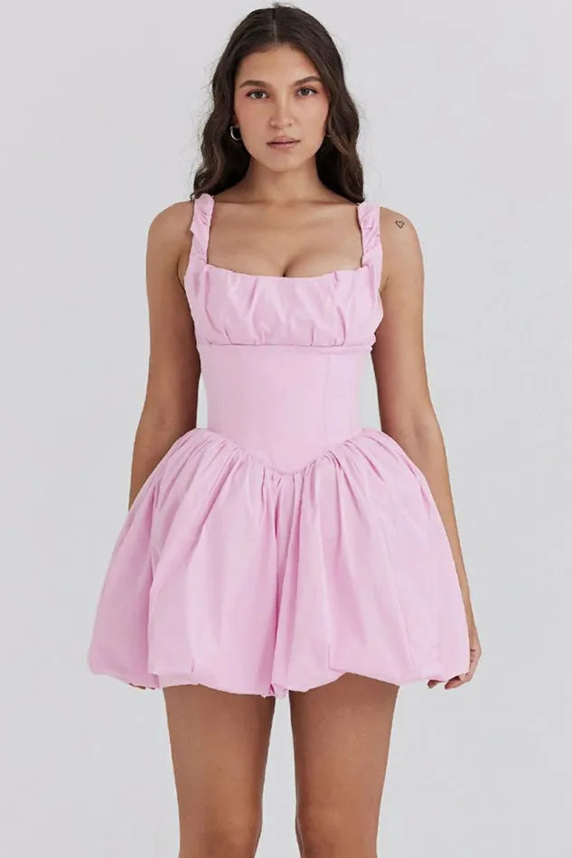 House Of CB Le Puff Cotton Candy Cotton Tulle Mini Dress Women Dresses