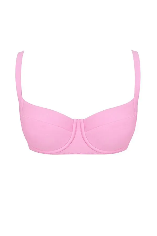 House Of CB Lourdes Blossom Underwired Bikini Top Women Swimwear