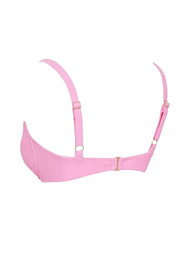 House Of CB Lourdes Blossom Underwired Bikini Top Women Swimwear