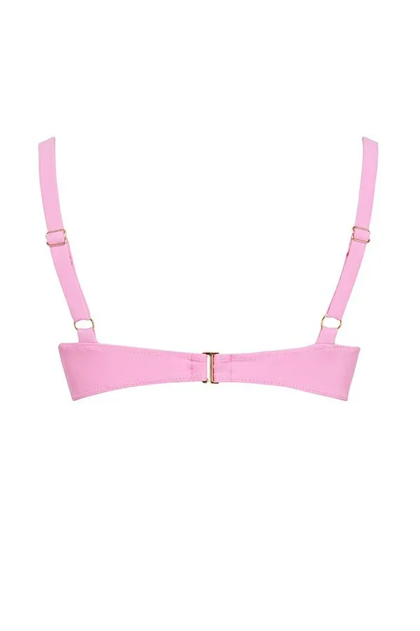 House Of CB Lourdes Blossom Underwired Bikini Top Women Swimwear