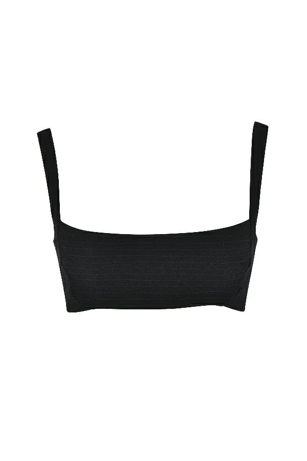 House Of CB Luciana Black Pleated Bandeau Top Women Tops House Of CB Luciana Black Pleated Bandeau Top Women Tops