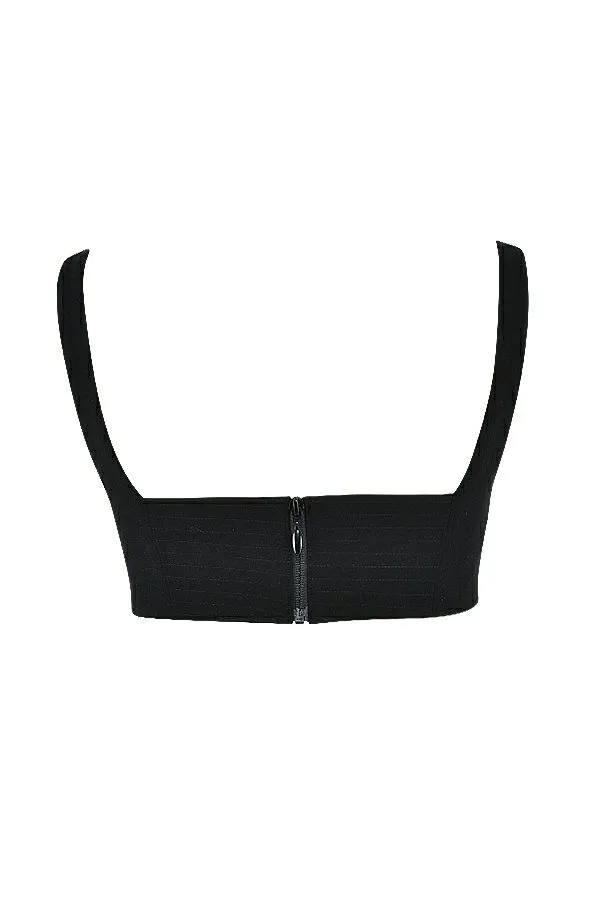 House Of CB Luciana Black Pleated Bandeau Top Women Tops House Of CB Luciana Black Pleated Bandeau Top Women Tops