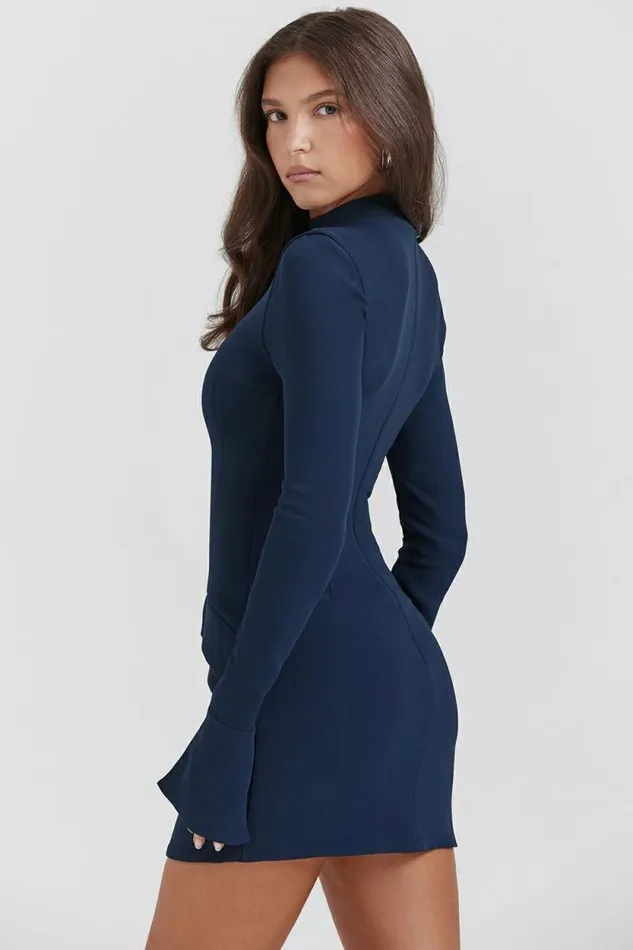 House Of CB Mahalia Navy Mini Dress Women Dresses