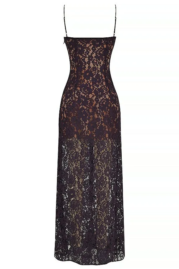House Of CB Malia Night Shade Lace Maxi Dress Women Dresses House Of CB Malia Night Shade Lace Maxi Dress Women Dresses