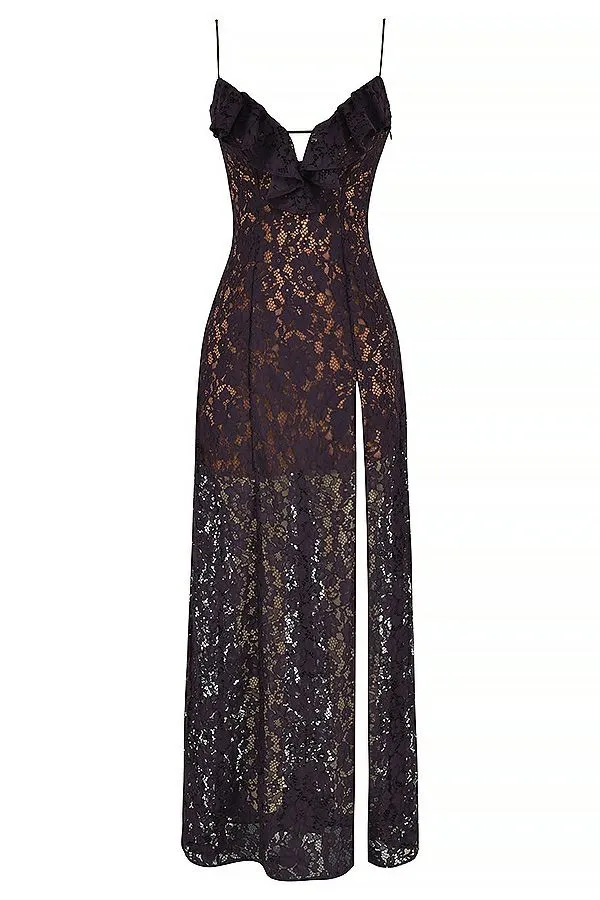 House Of CB Malia Night Shade Lace Maxi Dress Women Dresses House Of CB Malia Night Shade Lace Maxi Dress Women Dresses