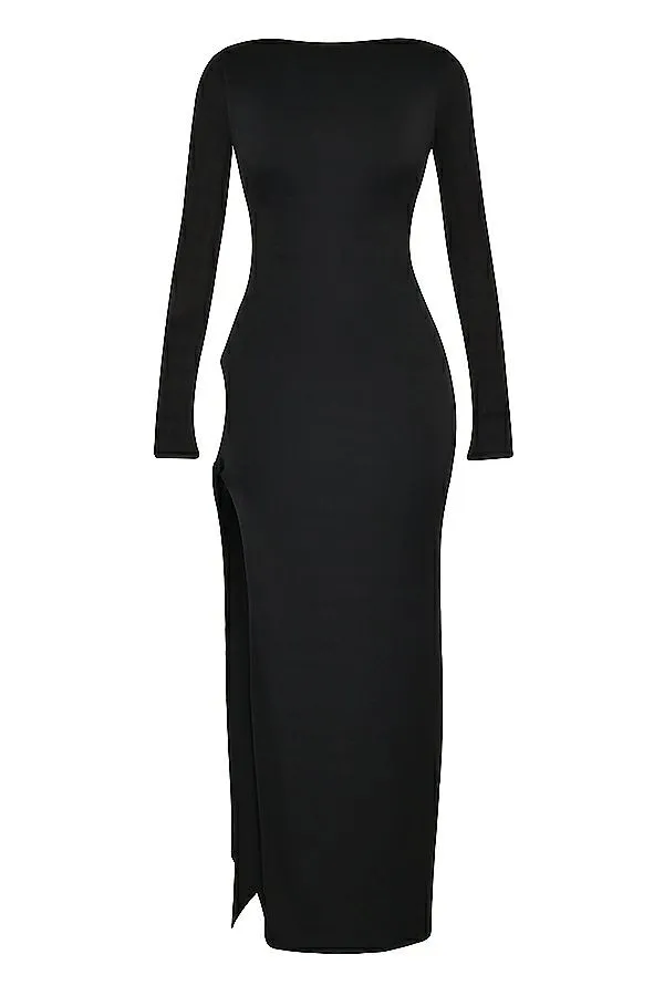 House Of CB Marella Black Cutout Maxi Dress Women Dresses