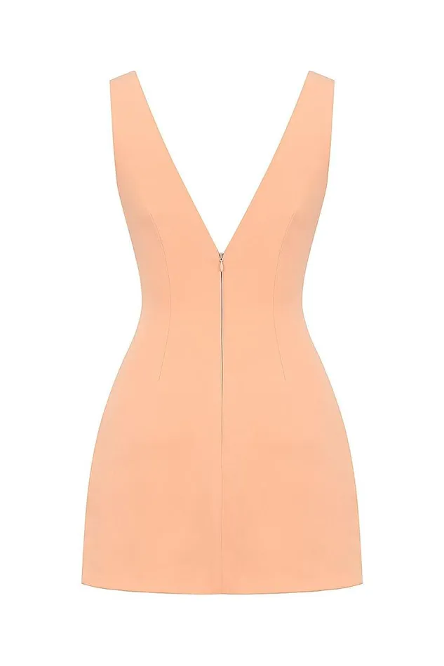 House Of CB Olympia Sorbet Plunge Mini Dress Women Dresses
