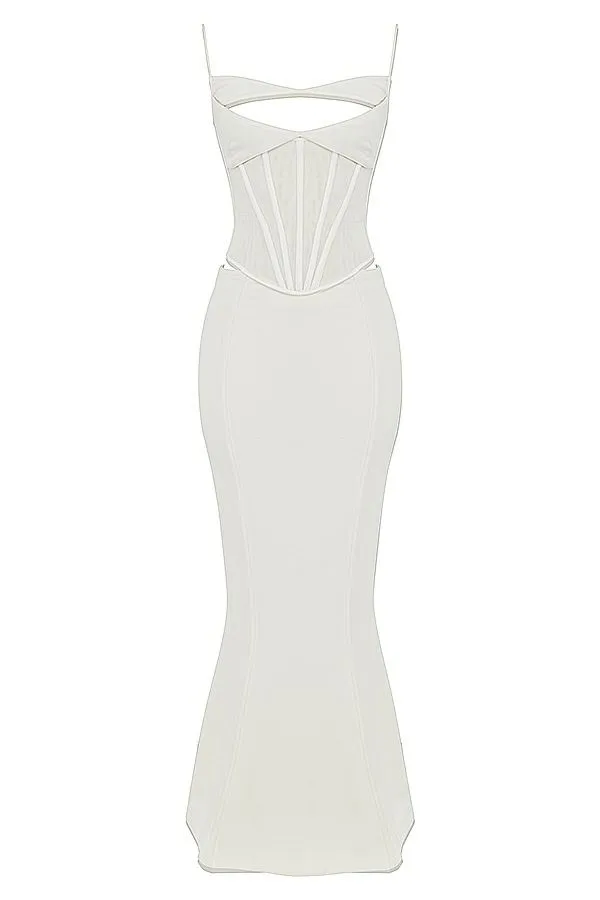 House Of CB Paloma Ivory Corset Maxi Dress Women Dresses House Of CB Paloma Ivory Corset Maxi Dress Women Dresses