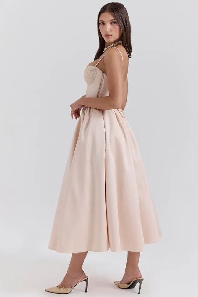House Of CB Perfect Peach Satin Corset And Skirt Women Dresses House Of CB Perfect Peach Satin Corset And Skirt Women Dresses