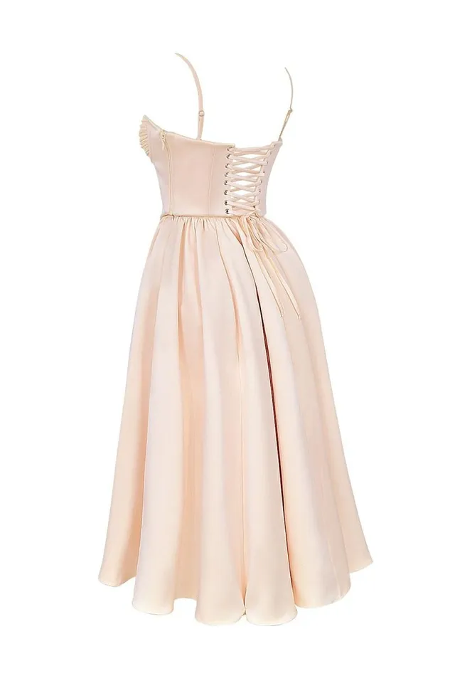 House Of CB Perfect Peach Satin Corset And Skirt Women Dresses House Of CB Perfect Peach Satin Corset And Skirt Women Dresses