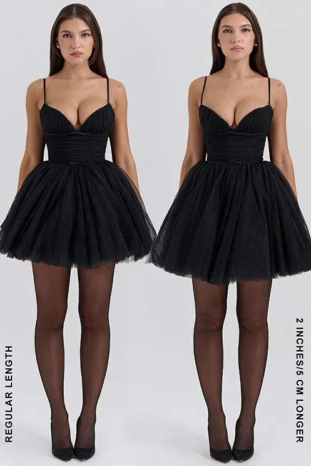 House Of CB Princess Black Tulle Mini Dress Women Dresses House Of CB Princess Black Tulle Mini Dress Women Dresses