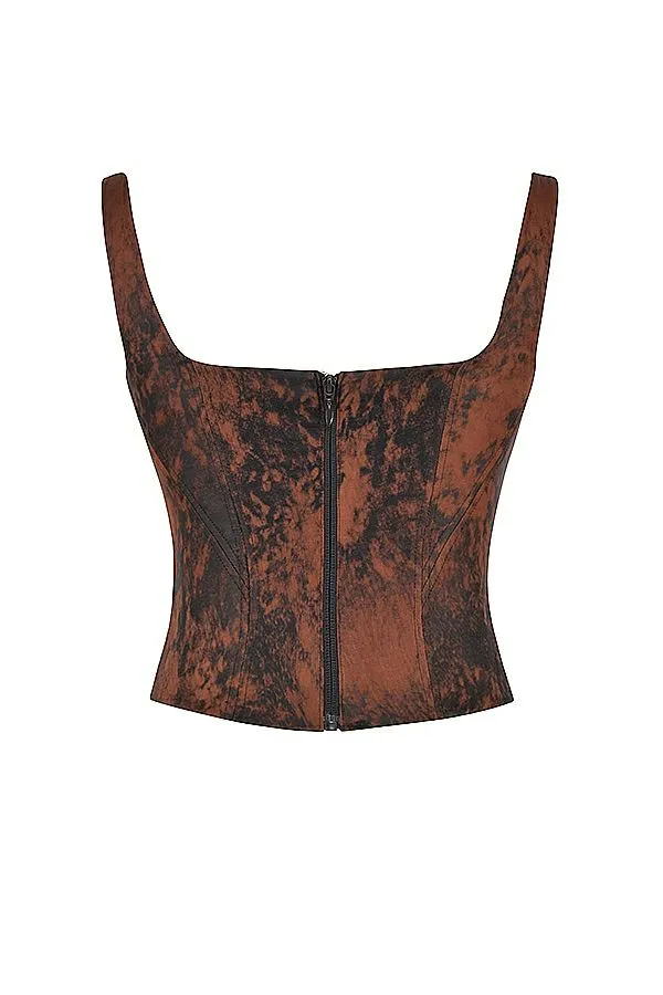 House Of CB Rafa Antique Copper Satin Longline Corset Women Corsets House Of CB Rafa Antique Copper Satin Longline Corset Women Corsets