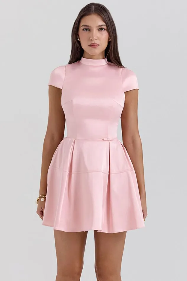 House Of CB Saida Parisian Pink Backless Mini Dress Women Dresses