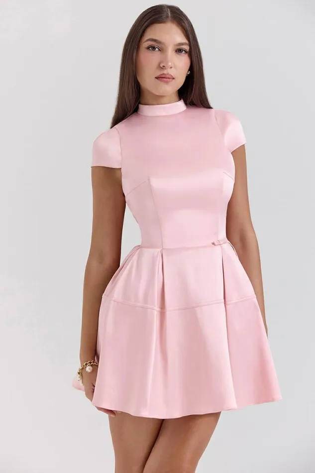 House Of CB Saida Parisian Pink Backless Mini Dress Women Dresses House Of CB Saida Parisian Pink Backless Mini Dress Women Dresses