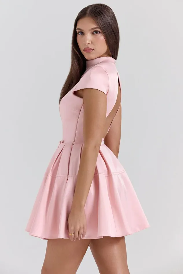 House Of CB Saida Parisian Pink Backless Mini Dress Women Dresses House Of CB Saida Parisian Pink Backless Mini Dress Women Dresses