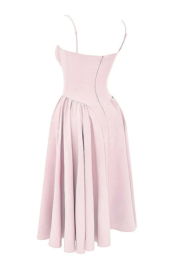 House Of CB Samaria Ballerina Pink Twill Corset Midi Dress Women Dresses House Of CB Samaria Ballerina Pink Twill Corset Midi Dress Women Dresses