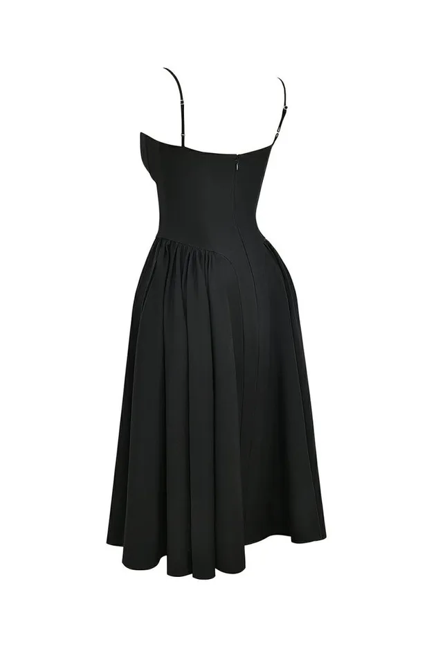 House Of CB Samaria Black Corset Midi Dress Women Dresses House Of CB Samaria Black Corset Midi Dress Women Dresses