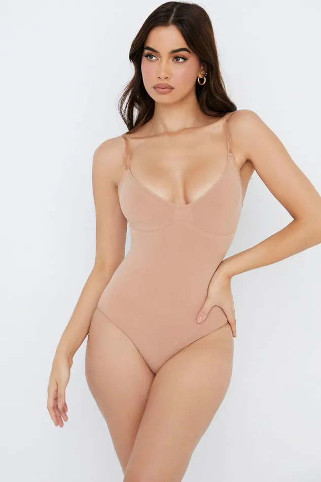House Of CB SCULPTING FULL BRIEF BODYSUIT CAFE AU LAIT Women Shapewear