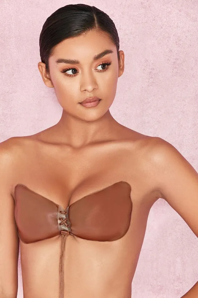 House Of CB SILICON PUSH UP INVISIBLE BRA 8211 CARAMEL Women Shapewear House Of CB SILICON PUSH UP INVISIBLE BRA 8211 CARAMEL Women Shapewear