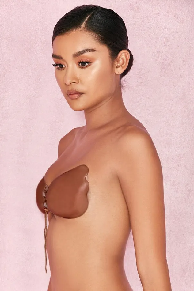 House Of CB SILICON PUSH UP INVISIBLE BRA 8211 CARAMEL Women Shapewear House Of CB SILICON PUSH UP INVISIBLE BRA 8211 CARAMEL Women Shapewear
