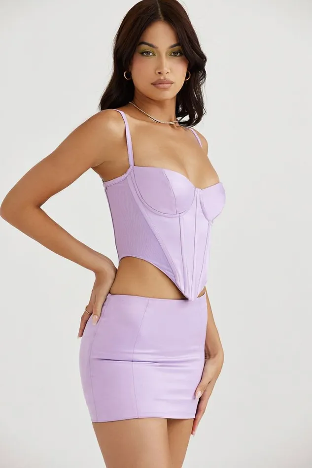 House Of CB Tamsin Orchid Satin Corset Women Corsets House Of CB Tamsin Orchid Satin Corset Women Corsets