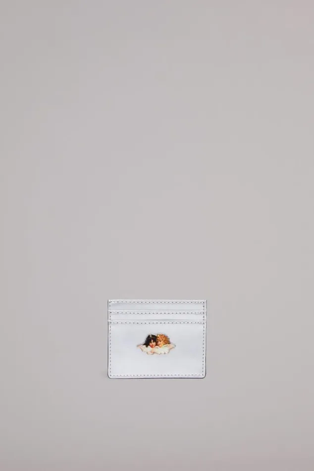 Icon Angels Plaque Cardholder Silver Os Accessories Fiorucci