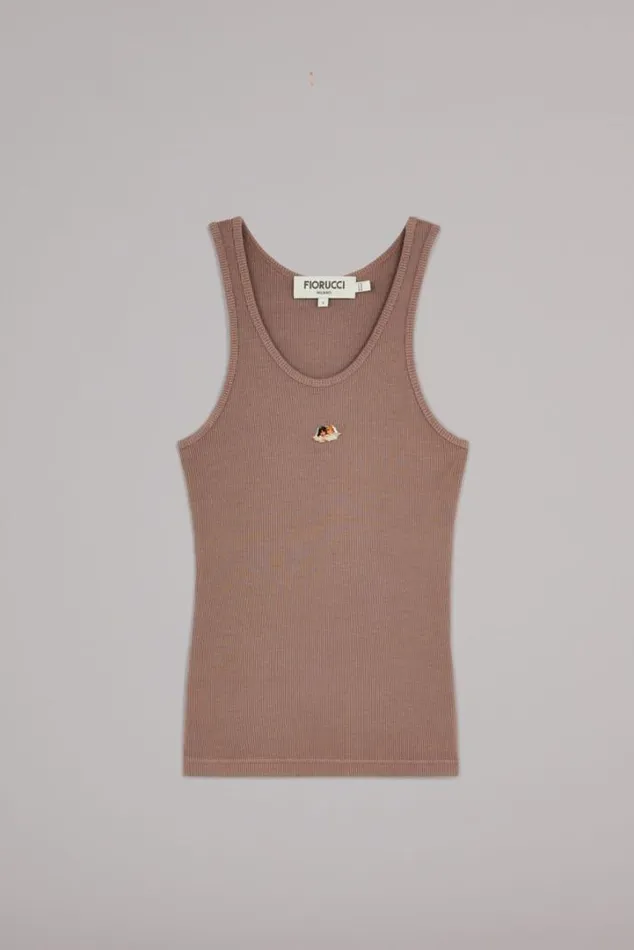 Icon Angels Plaque Vest Brown Brown Women Fiorucci Icon Angels Plaque Vest Brown Brown Women Fiorucci