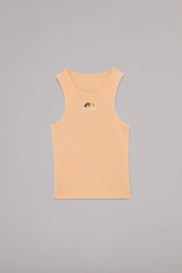 Icon Angels Vintage Wash Vest Beige Beige Women Fiorucci Icon Angels Vintage Wash Vest Beige Beige Women Fiorucci