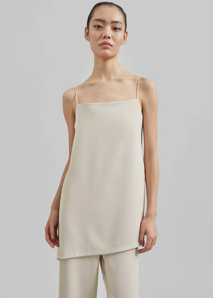 Imre Tank Top 8211 Beige Women The Frankie Shop Clothing