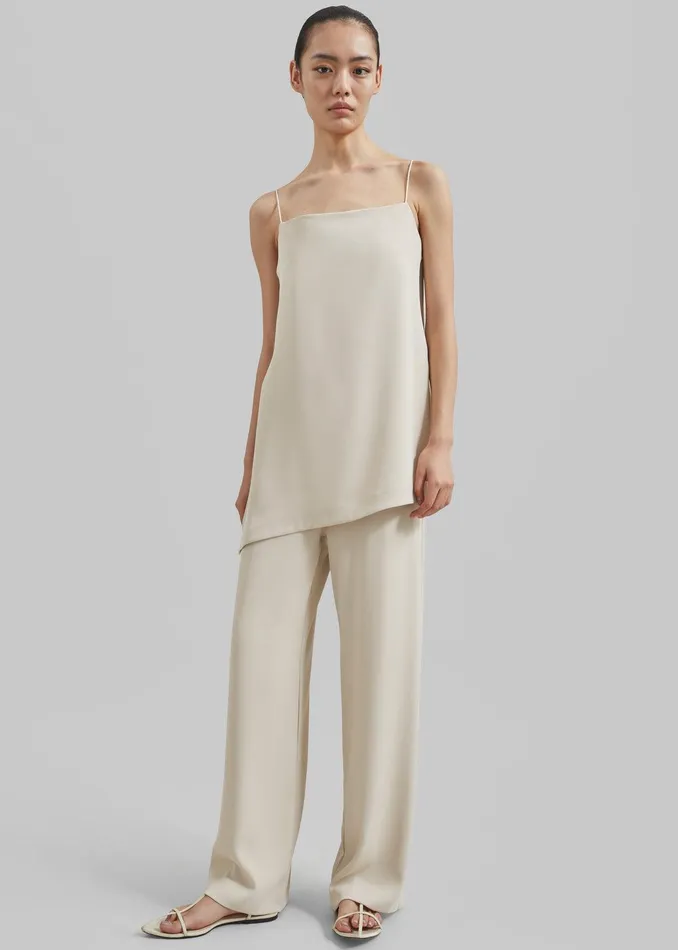 Imre Tank Top 8211 Beige Women The Frankie Shop Clothing